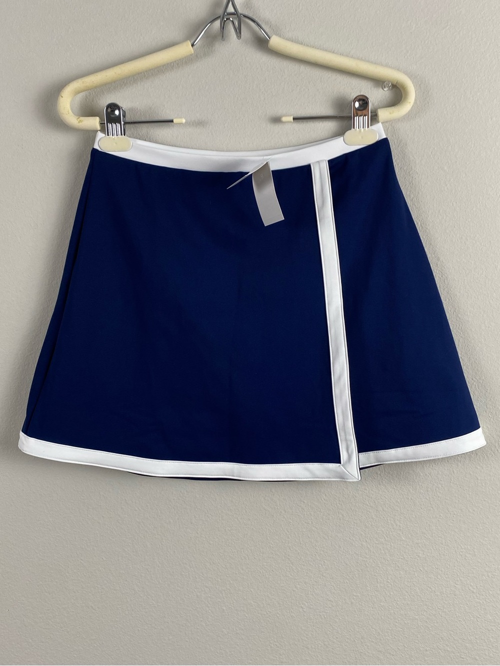 J. Crew Factory Active Wrap Performance Skort | Contrast Tipped | Antique Navy